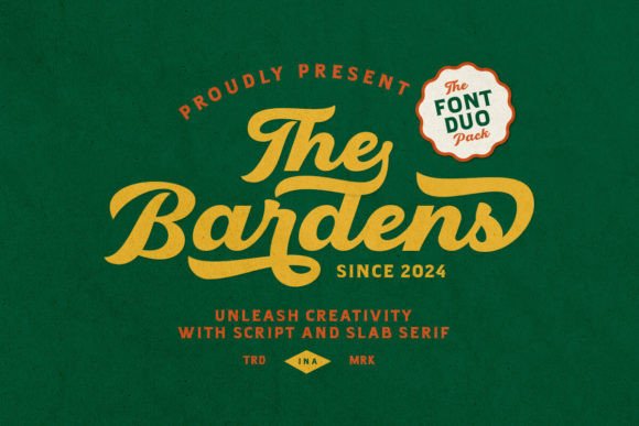 Bardens: A Retro Font Duo for Vintage Branding