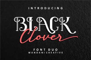 Black Clover Duo: A Modern Vintage Font System