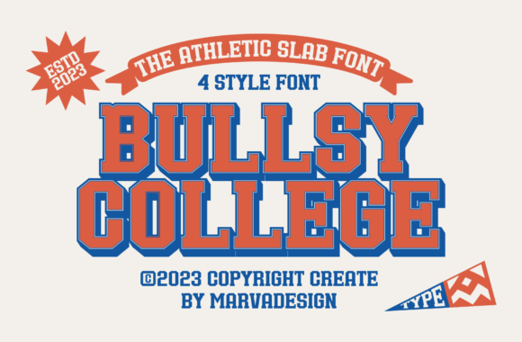 Bullsy College: A Classic Sport Font for Modern Branding