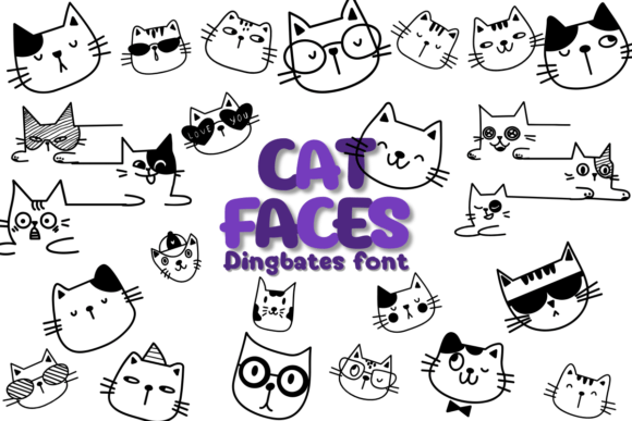 Cat Faces: A Dingbats Font for Creative Projects
