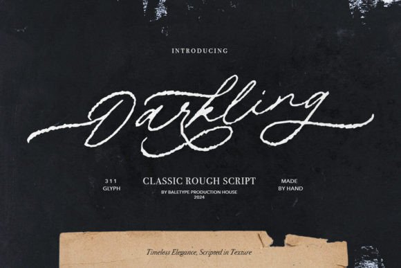 Darkling: The Organic Wedding Script for Modern Design
