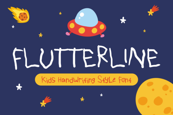 FlutterLine: A Whimsical Typeface for Creative Design