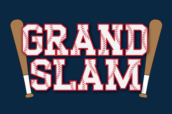 Grand Slam Typography: Dynamic Sporty Design