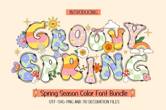 Groovy Spring: Elevate Your Designs with Vibrant Typography