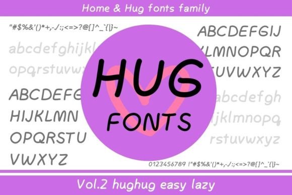 Hughug Easy Lazy: The Font That Radiates Relaxed Creativity