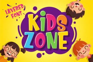 Kids Zone: A Layered Font for Playful Design