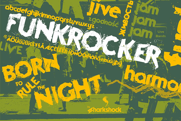 Meet Funkrocker: The Grunge Typeface with Soul