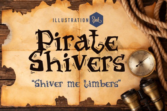 Pirate Shivers: A Whimsical Font for Dynamic Design