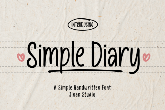 Simple Diary: The Handwritten Sans-Serif Font for Modern Design