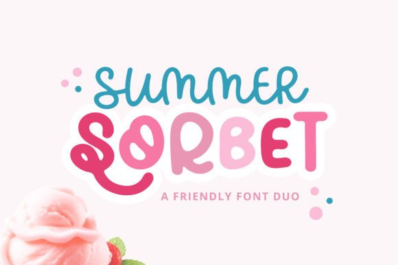 Summer Sorbet: A Groovy Font Duo for Impactful Design