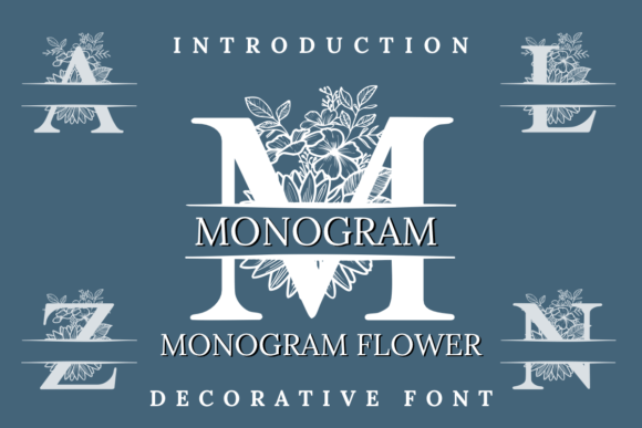 The Elegance of Monogram Flower Typography